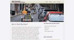 Desktop Screenshot of neworleanspedicabads.com